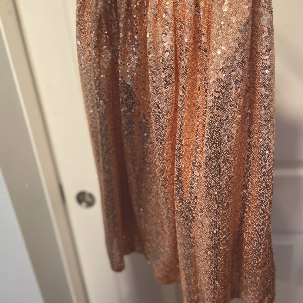 Rose Gold Sequin Skirt